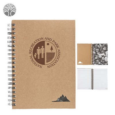 5" X 7" Spiral Stone Paper Notebook